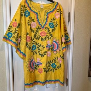 Sister Mary Colorful Floral Embroidered Dress